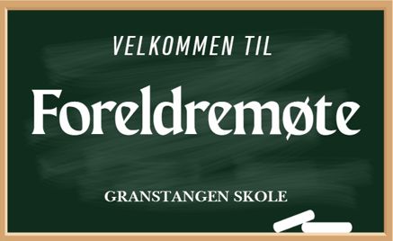 En tavle med hvit tekst