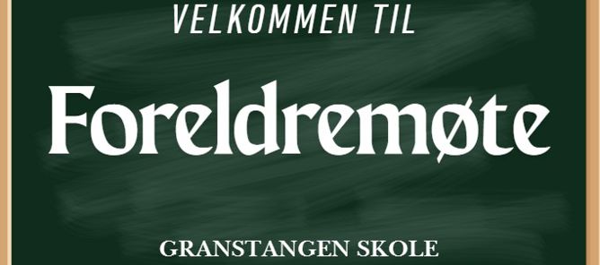 En tavle med hvit tekst