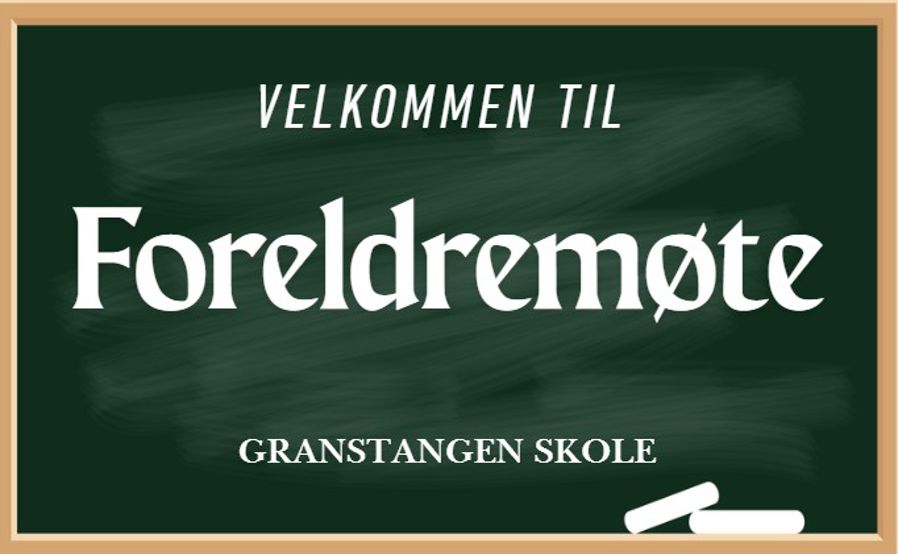 En tavle med hvit tekst