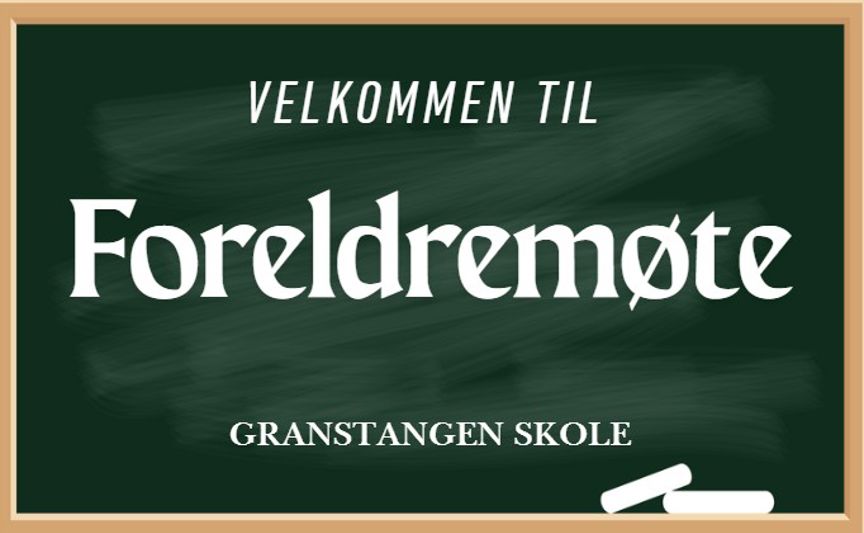 En tavle med hvit tekst En tavle med hvit tekst