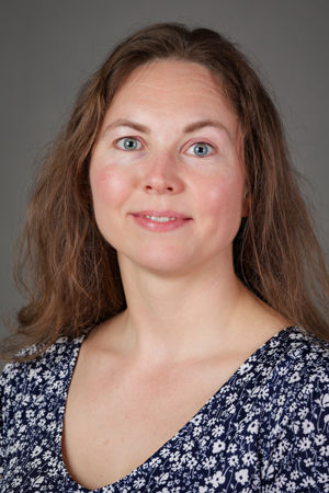 en person med langt hår