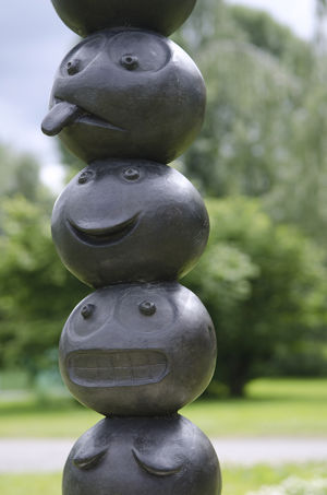 Skulpturhagen, TOTEM av Bjørn Bjarre Foto: Signe Marie Andersen
