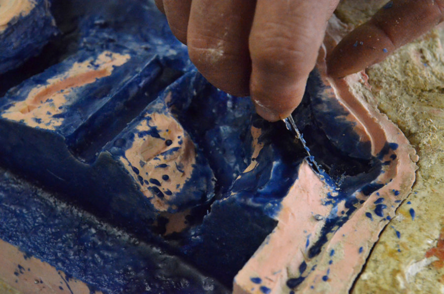 LOOKING UP, VERSJON II av Petter Hepsø Arbeid i støperiet Foto: Signe Marie Andersen LOOKING UP, VERSJON II av Petter Hepsø Arbeid i støperiet Foto: Signe Marie Andersen