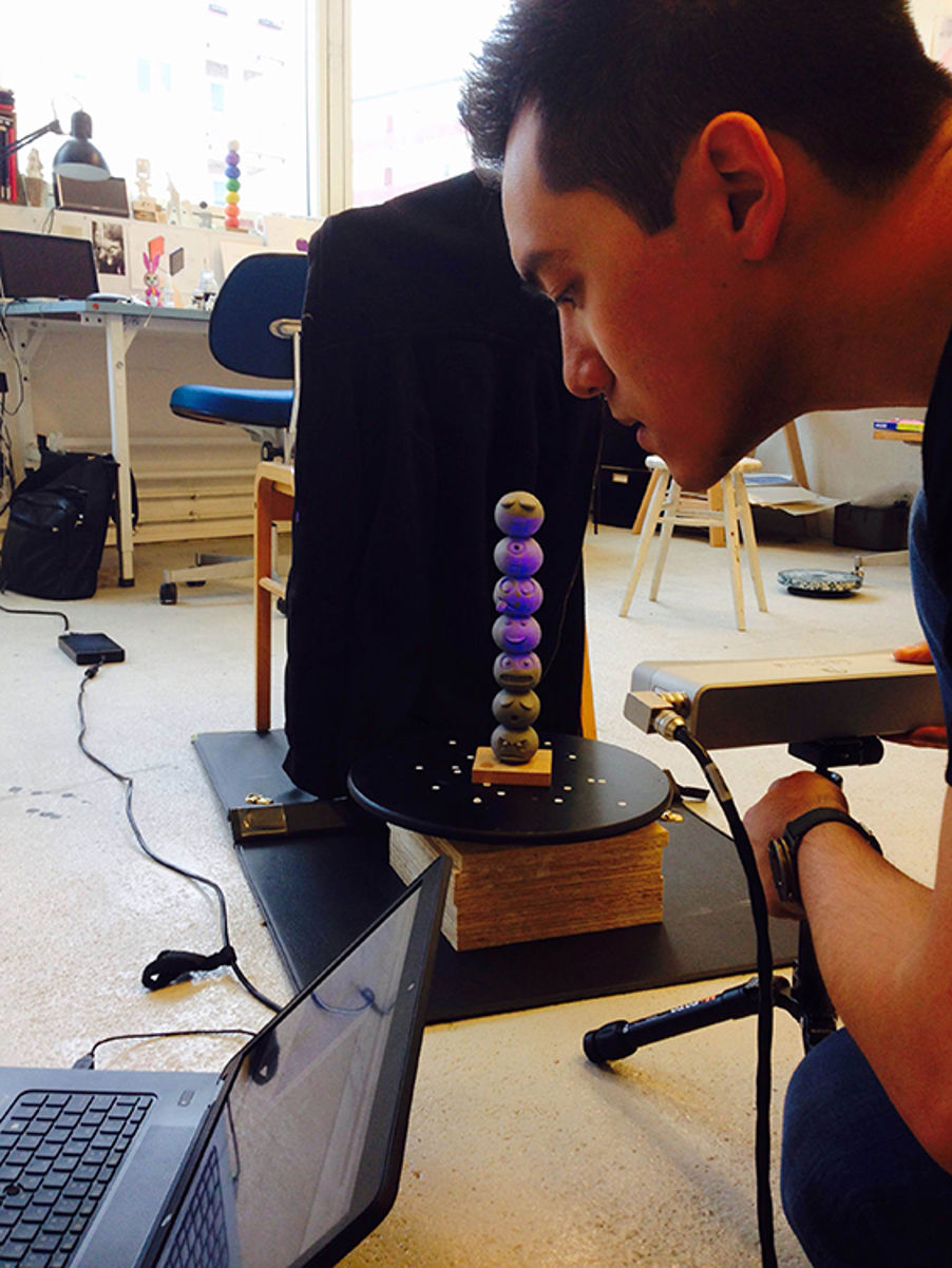 TOTEM av Bjørn Bjarre. 3D scanning. Foto: Bjørn Bjarre TOTEM av Bjørn Bjarre. 3D scanning. Foto: Bjørn Bjarre