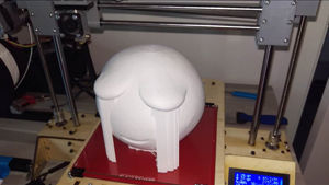TOTEM av Bjørn Bjarre. 3D –print. Foto: Bjørn Bjarre