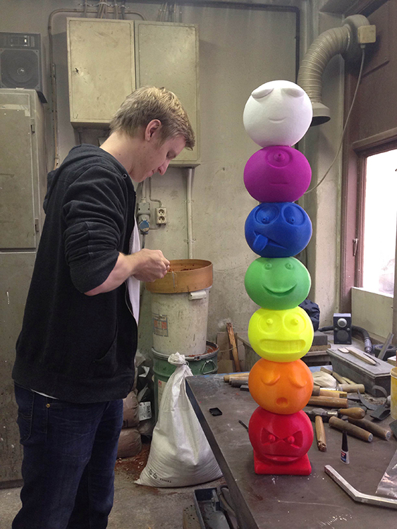 TOTEM av Bjørn Bjarre. 3D –print. Foto: Bjørn Bjarre