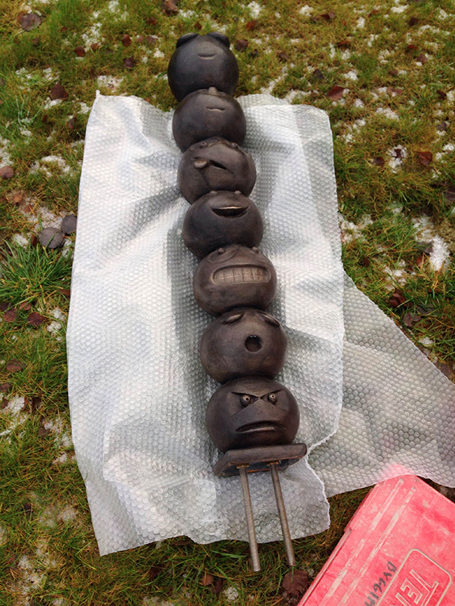 TOTEM av Bjørn Bjarre. Montering. Foto: Bjørn Bjarre TOTEM av Bjørn Bjarre. Montering. Foto: Bjørn Bjarre